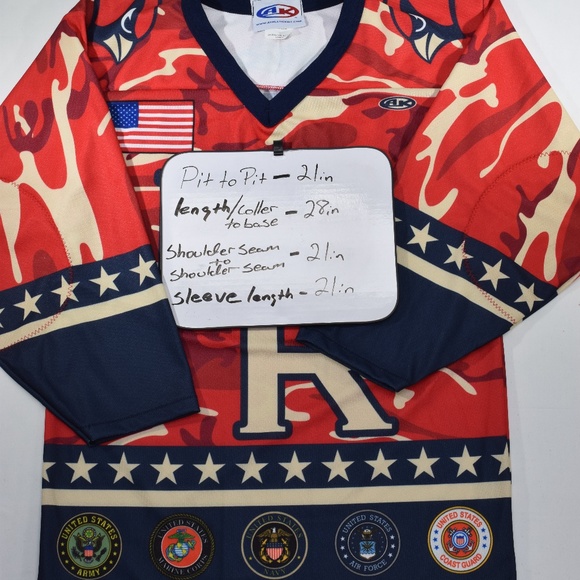 EUC AK ARMED FORCES MILITARY HOCKEY JERSEY - Picture 6 of 8